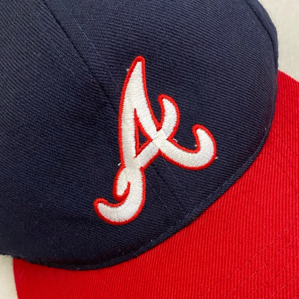 {VTG} Genuine Merchandise American Needle | Atlanta Braves Spellout Snapback Hat - Picture 14 of 15